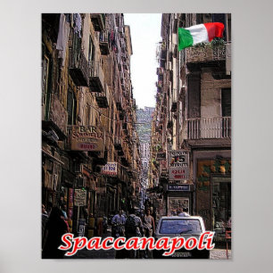 Italië - Campanië - Napels - Spanje - Napels - Poster
