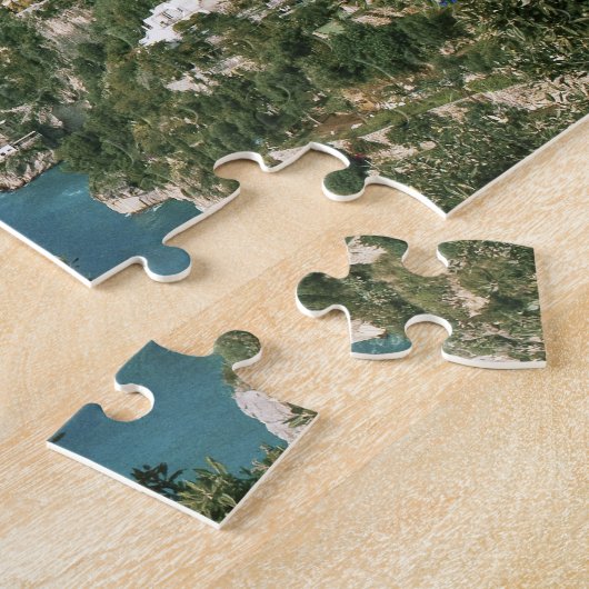 Italië, Campanië, Sorrentine Peninsula, Positano Legpuzzel (Zijkant)