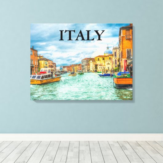 Italië Canvas Afdruk (Insitu (Houten vloer))