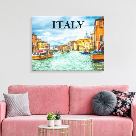 Italië Canvas Afdruk (Insitu (Woonkamer))