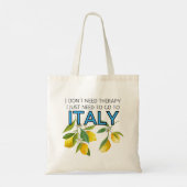 Italië Canvas tas, Tote Bag (Achterkant)