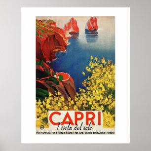 Italië - Capri het Eiland van de Zon Poster