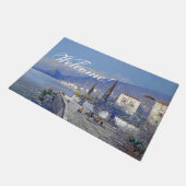 Italië Capri Island Flowers Ocean Welcome Doormat Deurmat (Schuin)