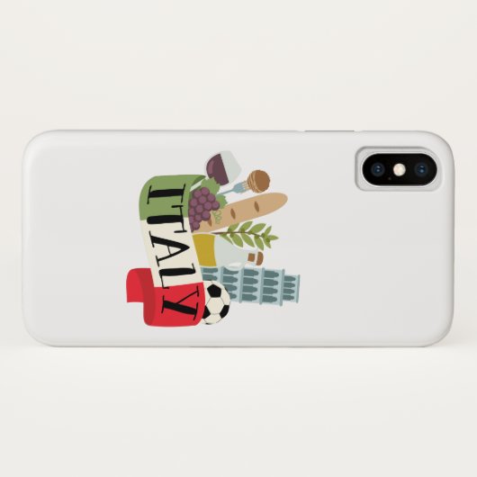 Italië Case-Mate iPhone Case (Achterkant (horizontaal))