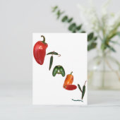 Italië Chili Peppers Briefkaart (Staand voorkant)