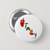 Italië Chili Peppers Ronde Button 5,7 Cm (Voorkant /achterkant)