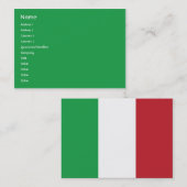 Italië - Chubby Visitekaartje (Voorkant / Achterkant)