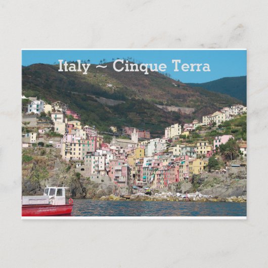 Italië Cinque Terra Briefkaart (Voorkant)