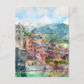 Italië Cinque Terre in de Italiaanse Riviera Briefkaart (Voorkant)