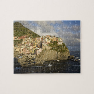 Italië, Cinque Terre, Manarola. Overval op afgrond Legpuzzel