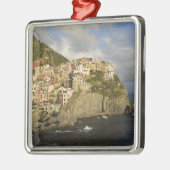 Italië, Cinque Terre, Manarola. Overval op afgrond Metalen Ornament (Links)
