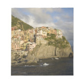 Italië, Cinque Terre, Manarola. Overval op afgrond Notitieblok (Voorkant)