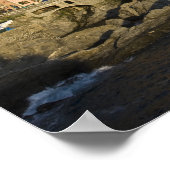 Italië, Cinque Terre, Manarola. Overval op afgrond Poster (Hoek)