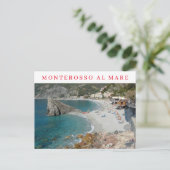 Italië Cinque Terre Monterosso uitzicht ansichtkaa Briefkaart (Staand voorkant)
