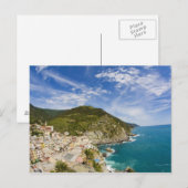 Italië, Cinque Terre, Vernazza, Hillside Town of 2 Briefkaart (Voorkant / Achterkant)