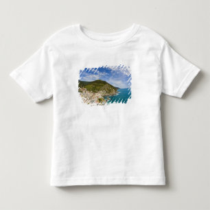 Italië, Cinque Terre, Vernazza, Stadsgezicht aan d Kinder Shirts