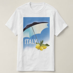 Italië Citroenen Vintage stijl reisposter T-shirt