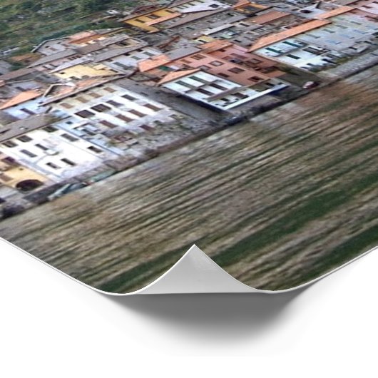 Italië - Como Lake - Brie - Poster (Hoek)