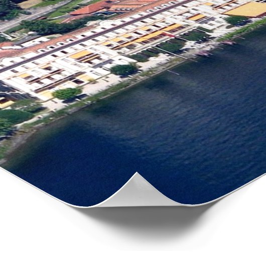 Italië - Como Lake - Cernobbio - Villa D'Este - Poster (Hoek)