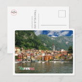 Italië - Como-meer - Varenna - Briefkaart (Voorkant / Achterkant)