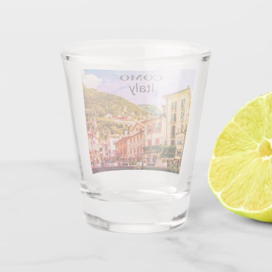 Italië Como stad Souvenir Shot Glas (Achterkant)