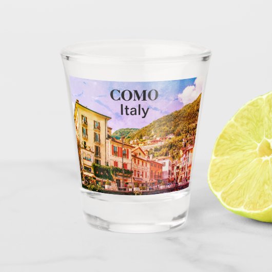 Italië Como stad Souvenir Shot Glas (Voorkant)