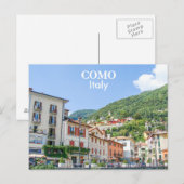 Italië - Como Stadshuizen Briefkaart (Voorkant / Achterkant)