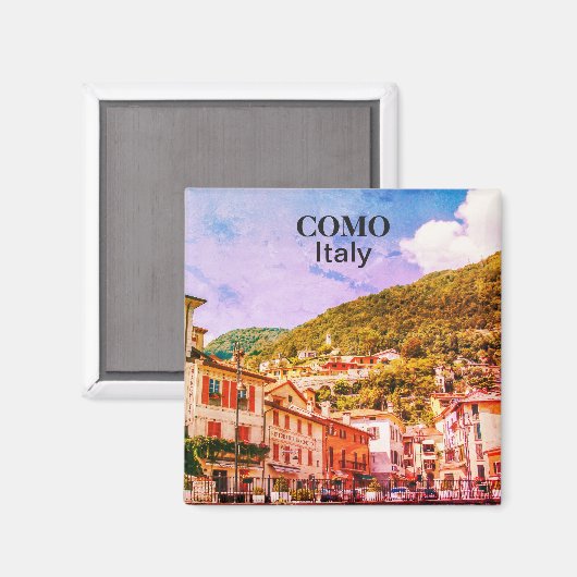 Italië Como Town Souvenir Magneet (Voorkant / Achterkant)