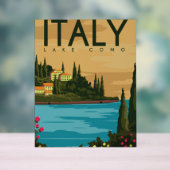 Italië Comomeer Acryl Bord (Neutraal)