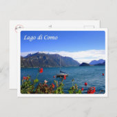 Italië - Comomeer - Briefkaart (Voorkant / Achterkant)