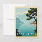 Italië Comomeer  Italiaans Reizen Briefkaart (Voorkant / Achterkant)
