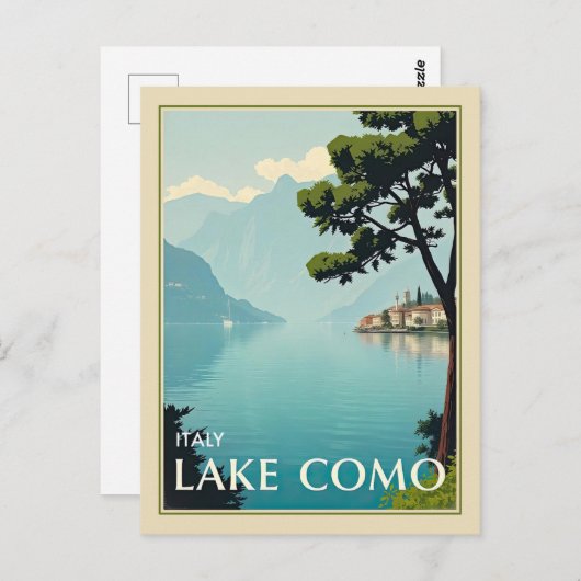 Italië Comomeer Italiaans Reizen Briefkaart (Voorkant / Achterkant)