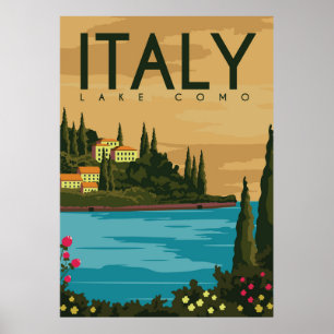 Italië Comomeer Poster