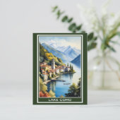 Italië Comomeer Vintage Reizen Briefkaart (Staand voorkant)