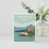 Italië Comomeer Vintage Reizen Briefkaart (Staand voorkant)