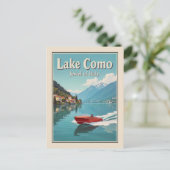 Italië Comomeer Vintage Reizen Briefkaart (Staand voorkant)