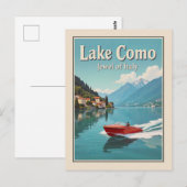 Italië Comomeer Vintage Reizen Briefkaart (Voorkant / Achterkant)