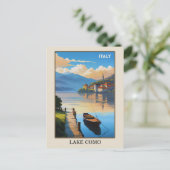 Italië Comomeer Vintage Reizen Briefkaart (Staand voorkant)