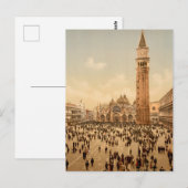 Italië concert St Marks Place Venice Travel Briefkaart (Voorkant / Achterkant)