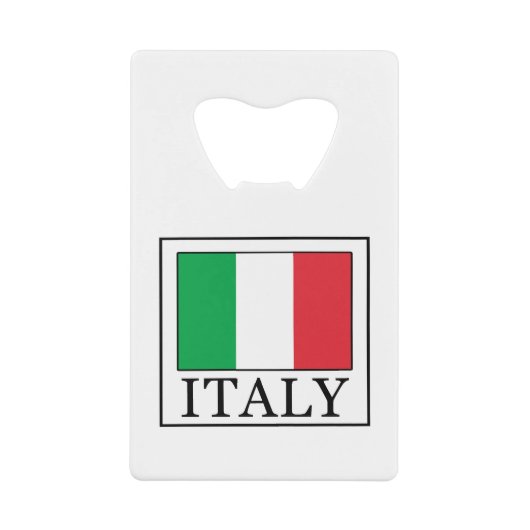 Italië Creditkaart Flessenopener (Voorkant)