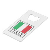 Italië Creditkaart Flessenopener (Voorkant Gekanteld)