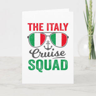 Italië Cruise Squad 2025 Italiaanse Vakantie Match Kaart