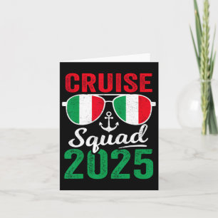Italië Cruise Squad 2025 Zomer Vakantie Matching F Kaart