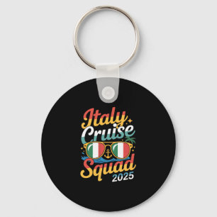 Italië Cruise Squad 2025 Zomer Vakantie Matching F Sleutelhanger