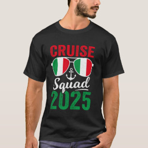 Italie Cruise Squad 2025 Zomer Vakantie Matching F T-shirt