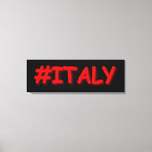 "#ITALIË" Cute Design. Bestel nu Canvas Afdruk (Voorkant)