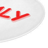 "#ITALIË" Cute Design. Bestel nu Snijplank (Hoek)