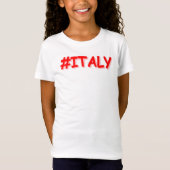 "#ITALIË" Cute Design. Bestel nu T-shirt (Voorkant)