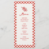 Italië Dat is een vrijgezellenfeest Menu (Voorkant)