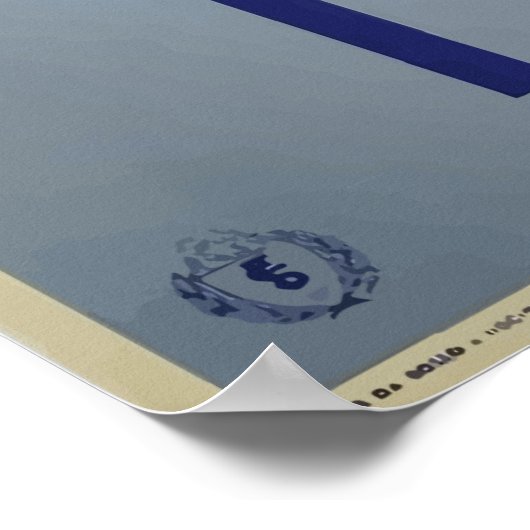 Italië David Statue Vintage Poster (Hoek)